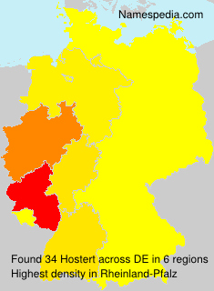Surname Hostert in Germany Surname Hostert in Germany