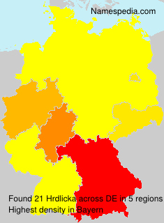 Surname Hrdlicka in Germany Surname Hrdlicka in Germany