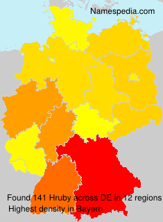 Surname Hruby in Germany Surname Hruby in Germany