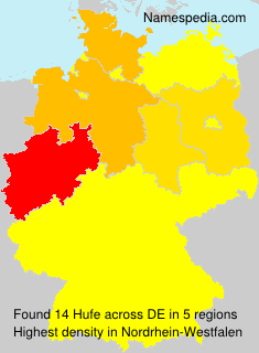 Surname Hufe in Germany Surname Hufe in Germany
