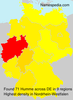 Surname Humme in Germany Surname Humme in Germany
