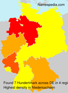 Surname Hundertmark in Germany Surname Hundertmark in Germany