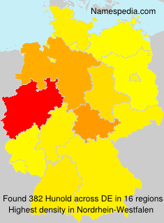 Surname Hunold in Germany Surname Hunold in Germany