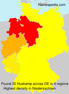 Surname Huskamp in Germany Surname Huskamp in Germany
