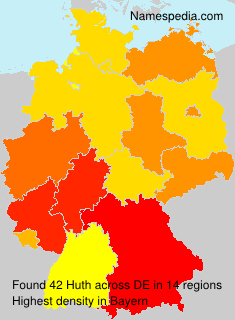 Surname Huth in Germany Surname Huth in Germany