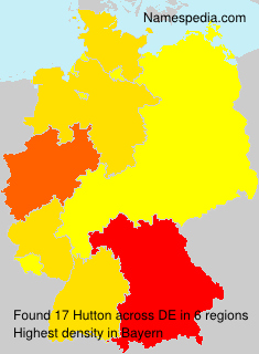 Surname Hutton in Germany Surname Hutton in Germany