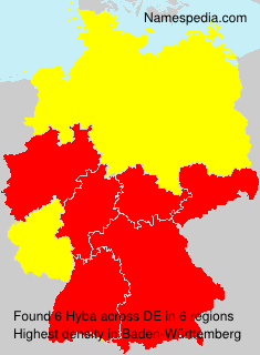 Surname Hyba in Germany Surname Hyba in Germany