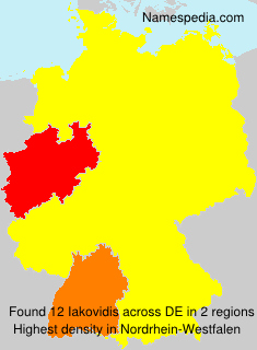 Surname Iakovidis in Germany Surname Iakovidis in Germany
