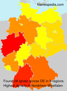 Surname Ignatz in Germany Surname Ignatz in Germany