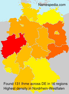 Surname Ihme in Germany Surname Ihme in Germany