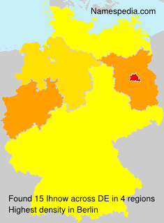 Surname Ihnow in Germany Surname Ihnow in Germany