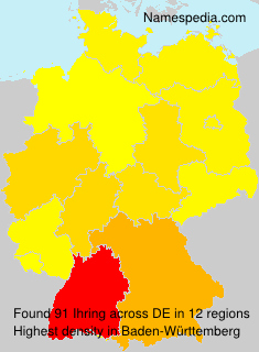 Surname Ihring in Germany Surname Ihring in Germany