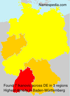 Surname Ikanovic in Germany Surname Ikanovic in Germany