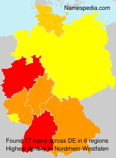 Surname Inanc in Germany Surname Inanc in Germany