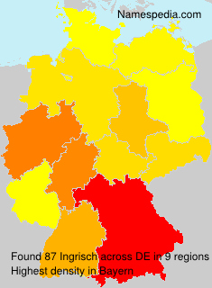 Surname Ingrisch in Germany Surname Ingrisch in Germany