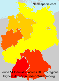Surname Ioannidou in Germany Surname Ioannidou in Germany