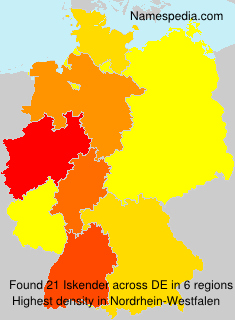 Surname Iskender in Germany Surname Iskender in Germany