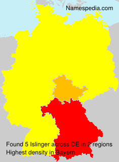 Surname Islinger in Germany Surname Islinger in Germany