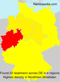 Surname Isselmann in Germany Surname Isselmann in Germany