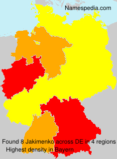 Surname Jakimenko in Germany Surname Jakimenko in Germany
