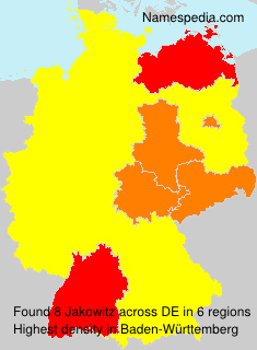 Surname Jakowitz in Germany Surname Jakowitz in Germany