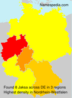 Surname Jaksa in Germany Surname Jaksa in Germany