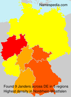 Surname Janders in Germany Surname Janders in Germany