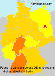 Surname Jannicke in Germany Surname Jannicke in Germany