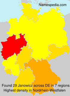 Surname Janowicz in Germany Surname Janowicz in Germany