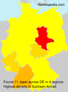 Surname Japel in Germany Surname Japel in Germany