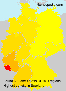 Surname Jene in Germany Surname Jene in Germany