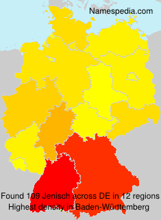 Surname Jenisch in Germany Surname Jenisch in Germany