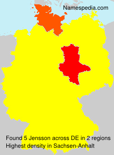 Surname Jensson in Germany Surname Jensson in Germany