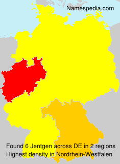 Surname Jentgen in Germany Surname Jentgen in Germany