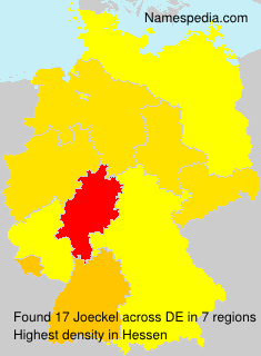 Surname Joeckel in Germany Surname Joeckel in Germany