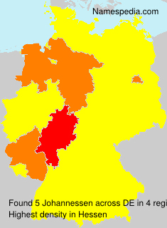 Surname Johannessen in Germany Surname Johannessen in Germany