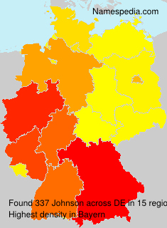 Surname Johnson in Germany Surname Johnson in Germany