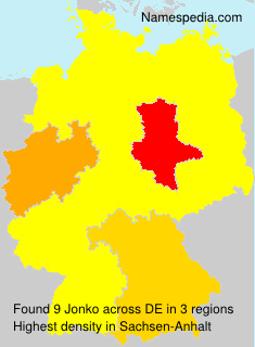 Surname Jonko in Germany Surname Jonko in Germany
