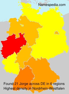 Surname Jorge in Germany Surname Jorge in Germany