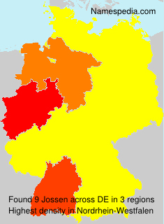 Surname Jossen in Germany Surname Jossen in Germany