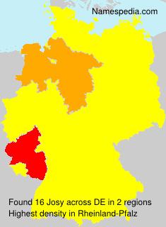 Surname Josy in Germany Surname Josy in Germany