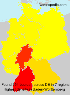 Surname Jourdan in Germany Surname Jourdan in Germany