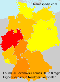 Surname Jovanovski in Germany Surname Jovanovski in Germany