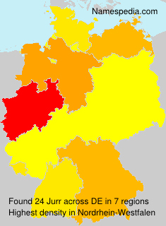 Surname Jurr in Germany Surname Jurr in Germany