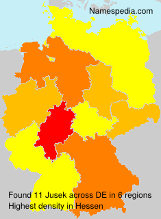 Surname Jusek in Germany Surname Jusek in Germany