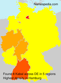 Surname Kabal in Germany Surname Kabal in Germany