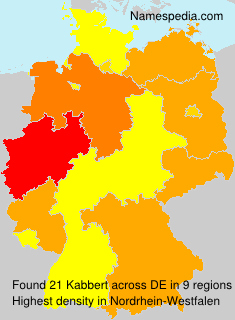Surname Kabbert in Germany Surname Kabbert in Germany