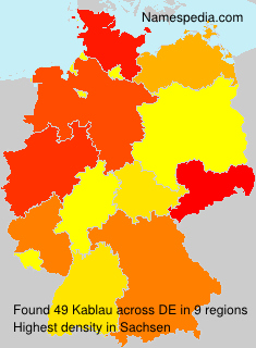 Surname Kablau in Germany Surname Kablau in Germany