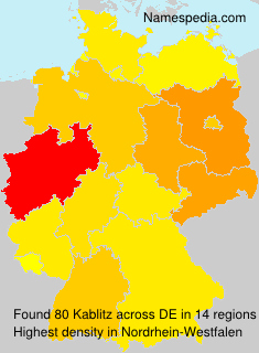 Surname Kablitz in Germany Surname Kablitz in Germany