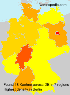Surname Kaehne in Germany Surname Kaehne in Germany